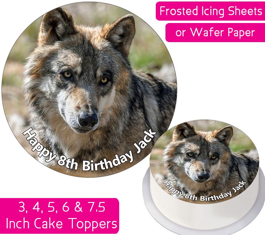 Wolf Personalised Cake Topper