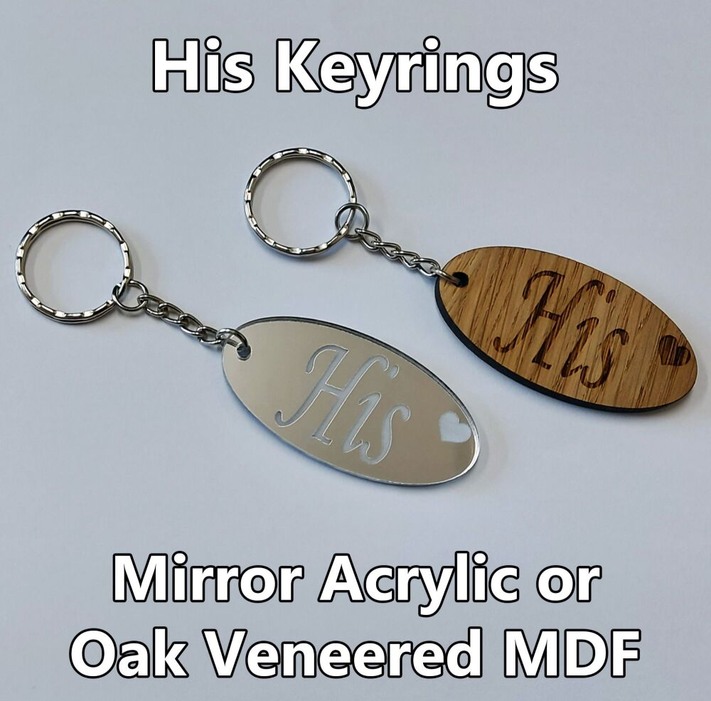 His, 1 x Keyring