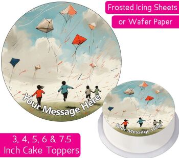 Kite Flying Personalised Cake Topper