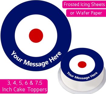 Royal Air Force Roundel Personalised Cake Topper