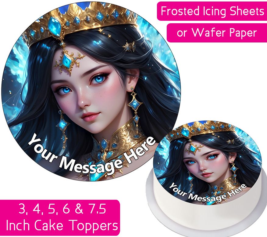 Fantasy Queen Personalised Cake Topper