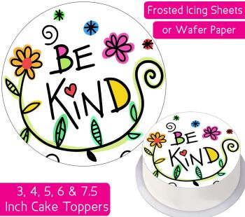 Be Kind Message Personalised Cake Topper