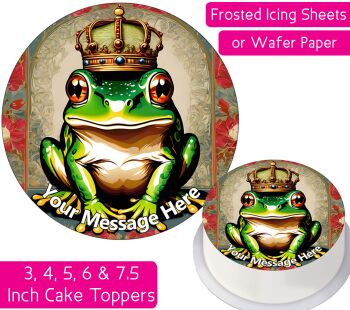 Frog Prince Personalised Cake Topper