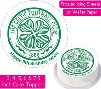 Celtic Football Personalised Cake Topper