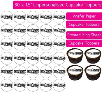 Dragon Soop Logo - 30 Cupcake Toppers