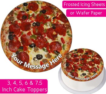 Pizza Personalised Cake Topper