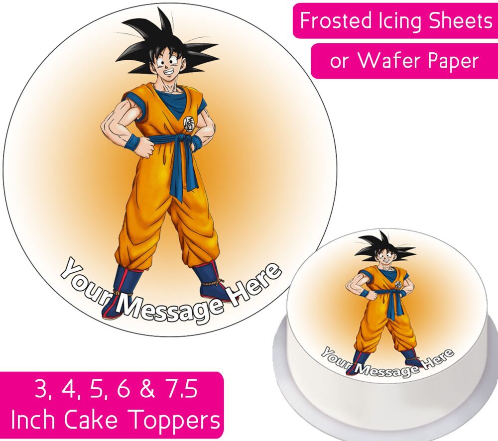 Dragon Ball Z Goku Personalised Cake Topper