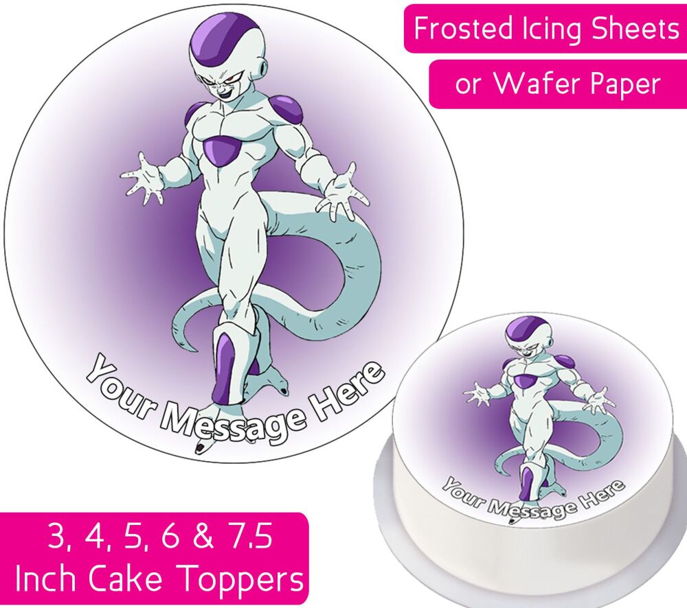 Dragon Ball Z Frieza Personalised Cake Topper