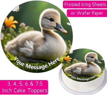 Baby Duck Personalised Cake Topper