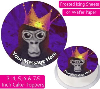 Gorilla Tag Personalised Cake Topper