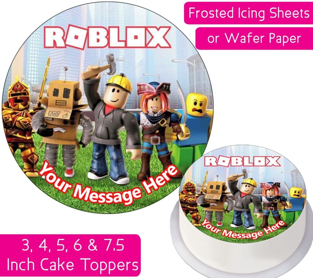 Roblox Personalised Cake Topper