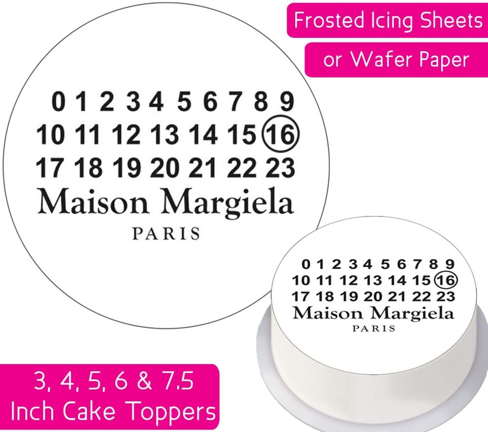 Maison Margiela Paris Personalised Cake Topper