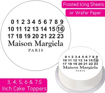 Maison Margiela Paris Personalised Cake Topper