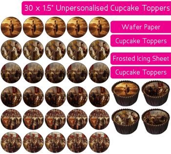 Ancient Rome - 30 Cupcake Toppers