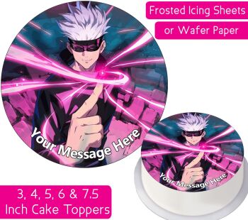 Jujutsu Kaisen Gojo Personalised Cake Topper