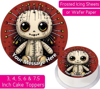 Voodoo Doll Personalised Cake Topper