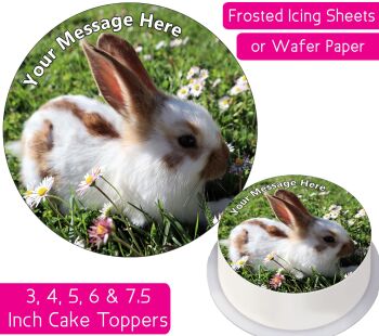 Baby Rabbit Personalised Cake Topper