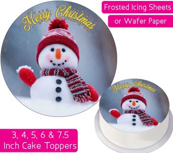Little Snowman Personalised Cake Topper