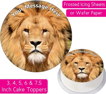 Lion Personalised Cake Topper