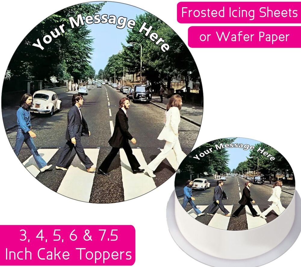 The Beatles Personalised Cake Topper