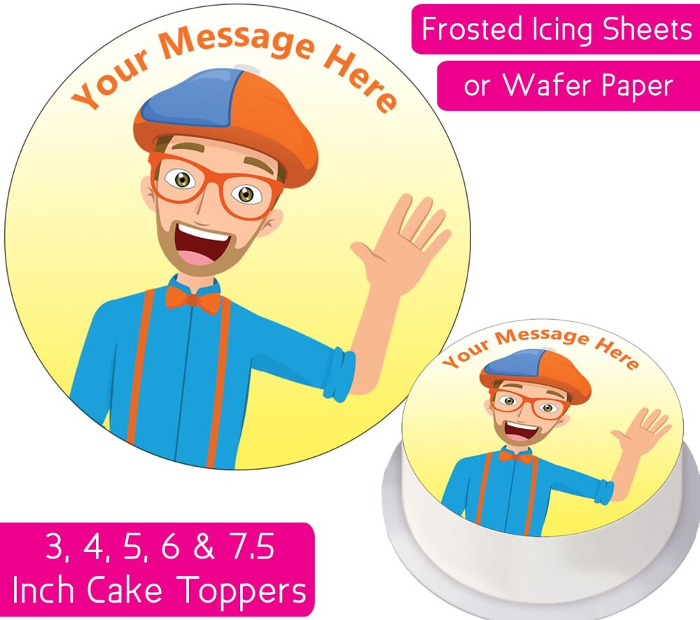 Blippi Personalised Cake Topper