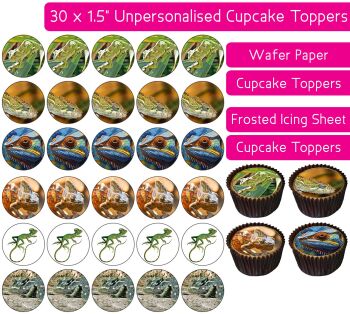 Chameleon - 30 Cupcake Toppers