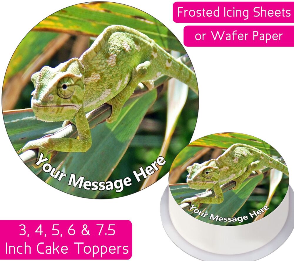 Chameleon Personalised Cake Topper