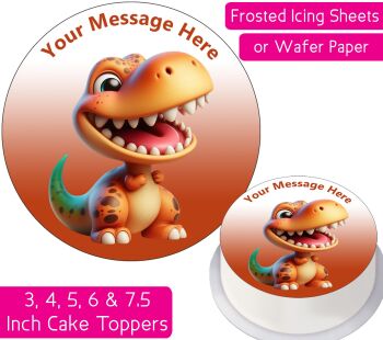 Baby Dinosaur Personalised Cake Topper