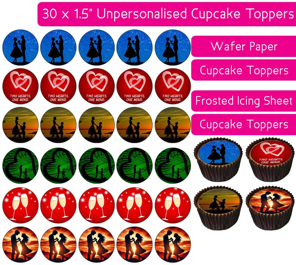 Propose - 30 Cupcake Toppers