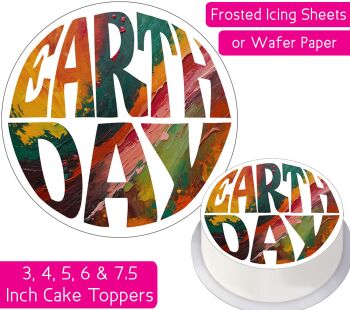 Earth Day Personalised Cake Topper