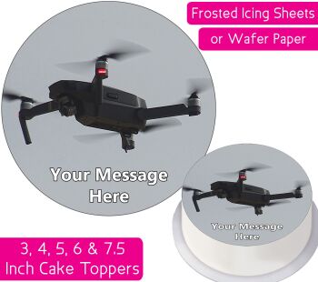 Drone Personalised Cake Topper