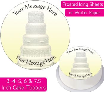 Wedding Cake Personalised Cake Topper