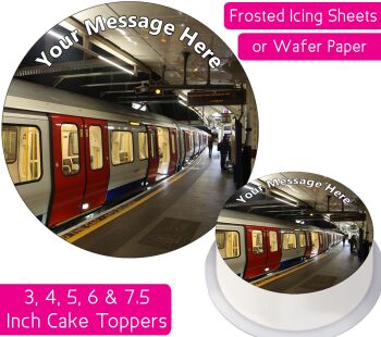 London Underground Train Tube Personalised Cake Topper