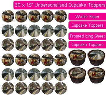 London Underground - 30 Cupcake Toppers