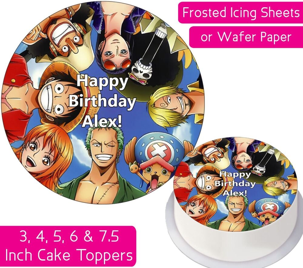 One Piece Gang Personalised Cake Topper