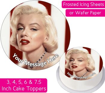 Marilyn Monroe Personalised Cake Topper
