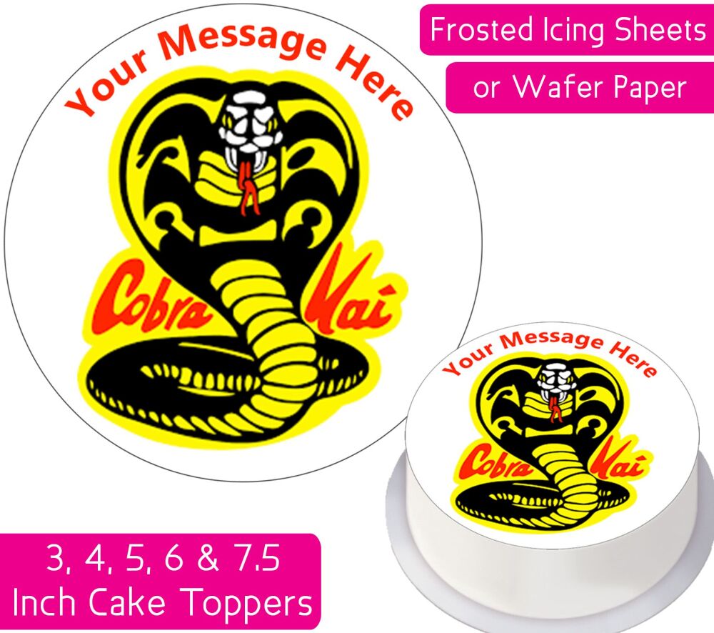 Cobra Kai Personalised Cake Topper