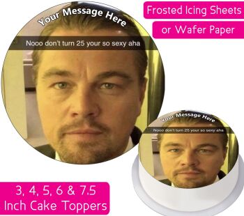 Leonardo DiCaprio Personalised Cake Topper