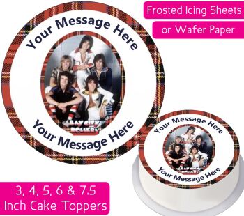 Bay City Rollers Personalised Cake Topper