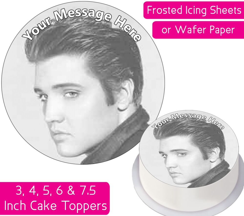 Elvis Presley Personalised Cake Topper