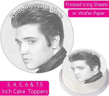 Elvis Presley Personalised Cake Topper