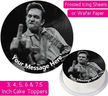 Johnny Cash Personalised Cake Topper