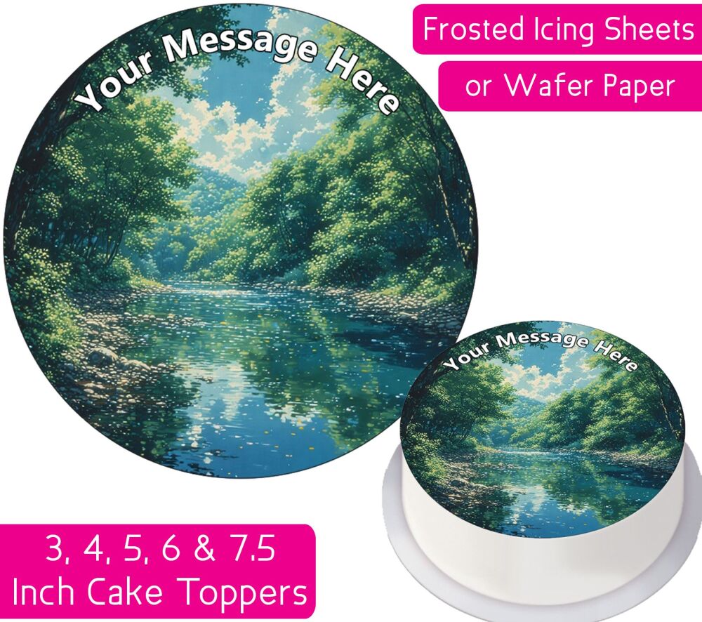 Beautiful River Personalised Cake Topper