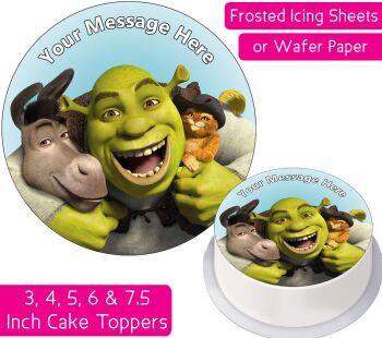 Shrek Gang Personalised Cake Topper