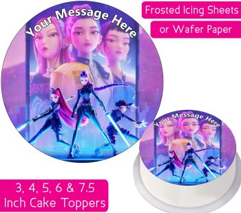 KPop Demon Hunters Personalised Cake Topper