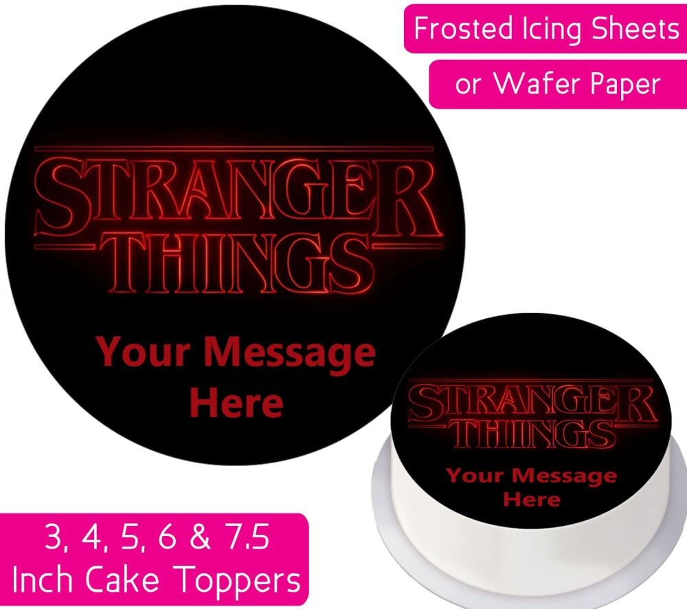Stranger Things Personalised Cake Topper
