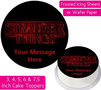 Stranger Things Personalised Cake Topper
