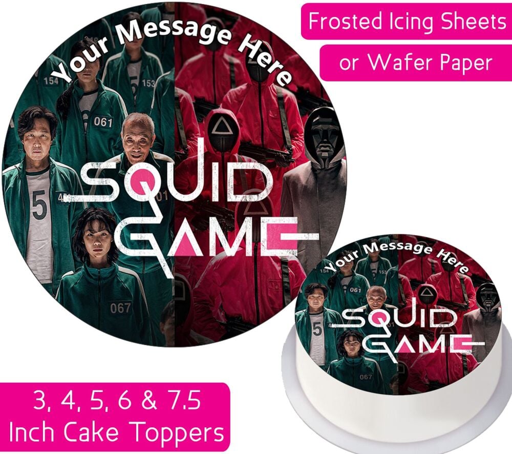 Squid Game Gang Personalised Cake Topper