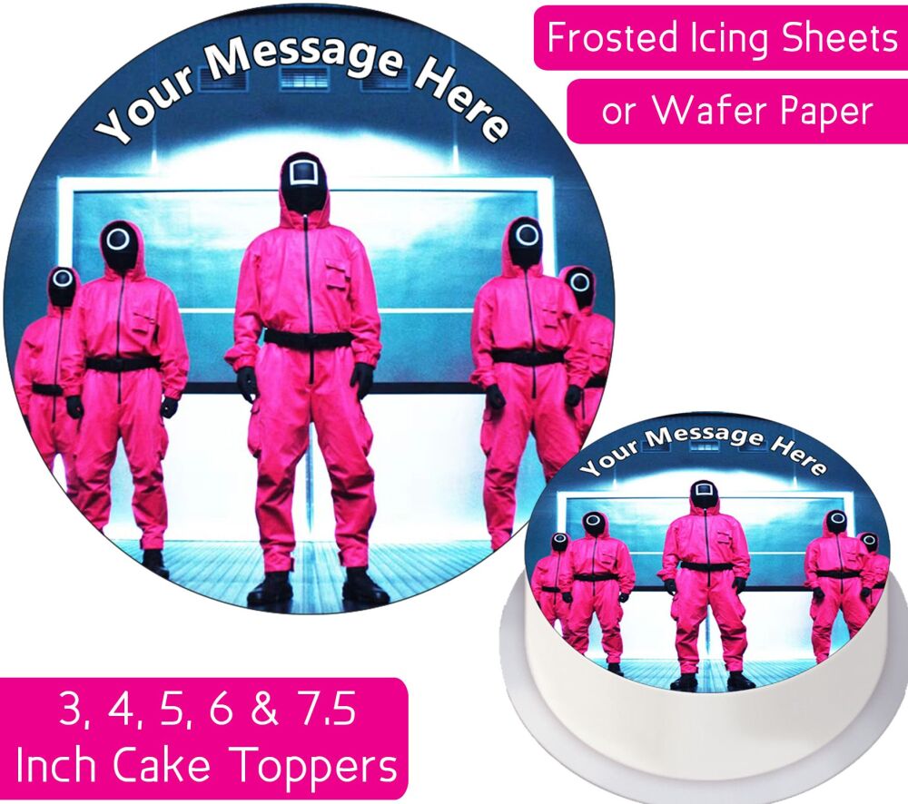 Squid Game Guards Personalised Cake Topper