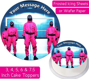 Squid Game Guards Personalised Cake Topper